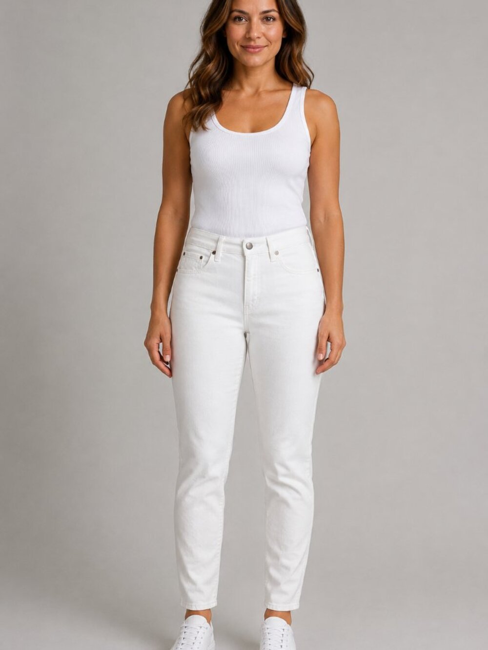 J.Crew 9" Toothpick White Skinny Jeans Size 30T Tall